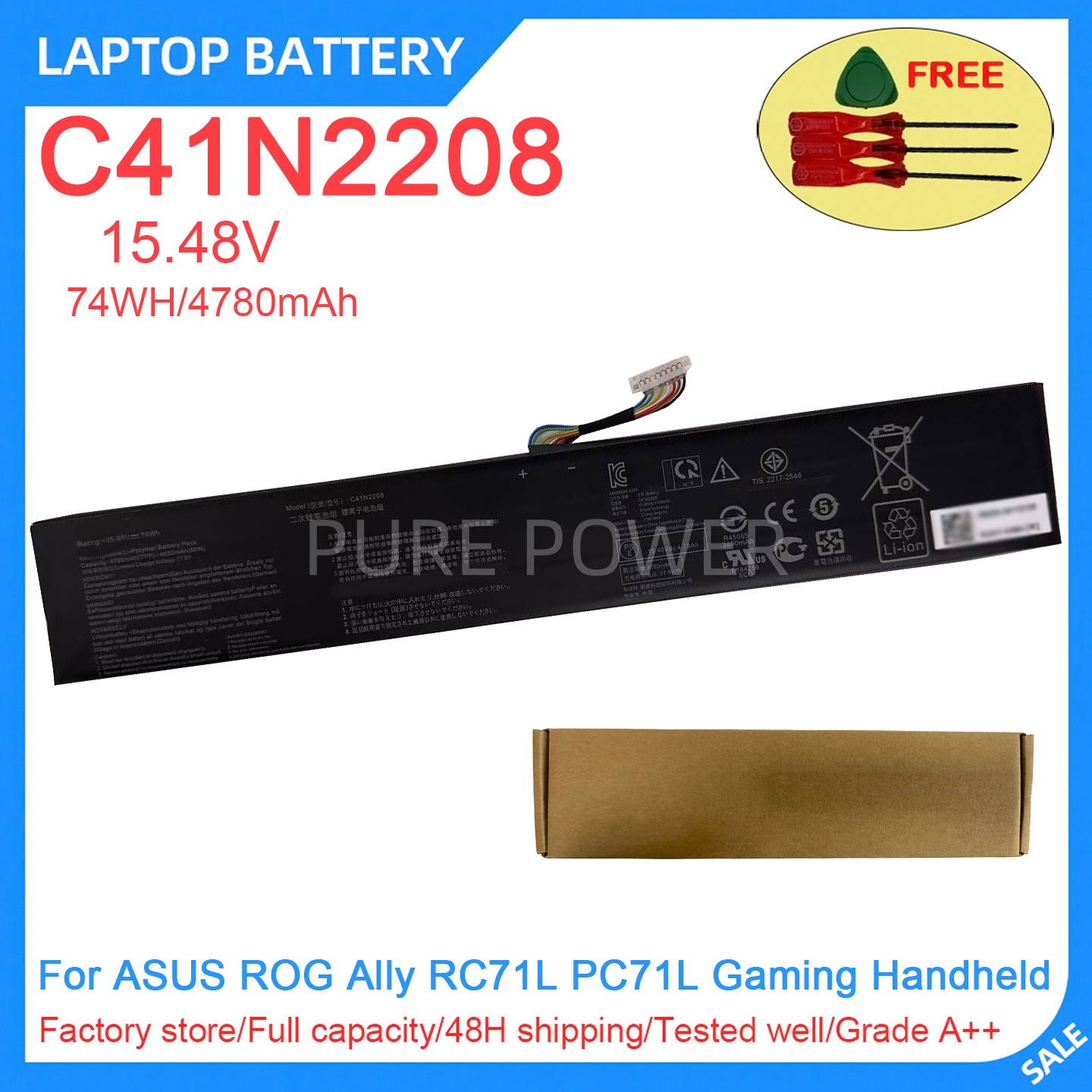 New Laptop Battery C41N2208 15 - Pc Gaming Rog review and price