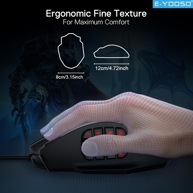 E-YOOSO RGB Wired Gaming Mouse - Mouse Bungee Holder review and price