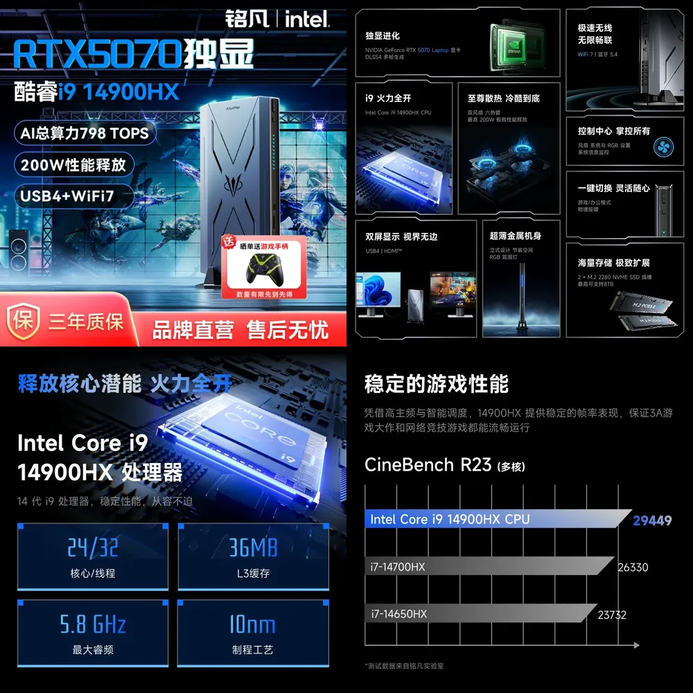 MINISFORUM Mingfan Atomic Man  - Pc Gaming Rog review and price